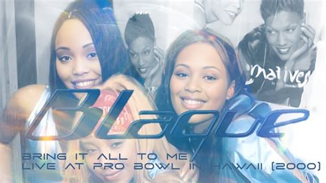 Blaque Bring It All To Me 2000 Live At Pro Bowl In Hawaii Youtube