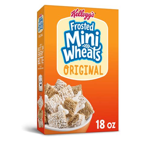 Kelloggs Frosted Mini Wheats Breakfast Cereal Original Good Source