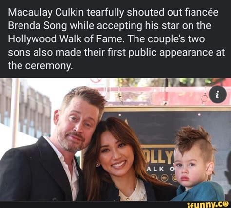 Macaulay Culkin Tearfully Shouted Out Fiance Brenda Song While