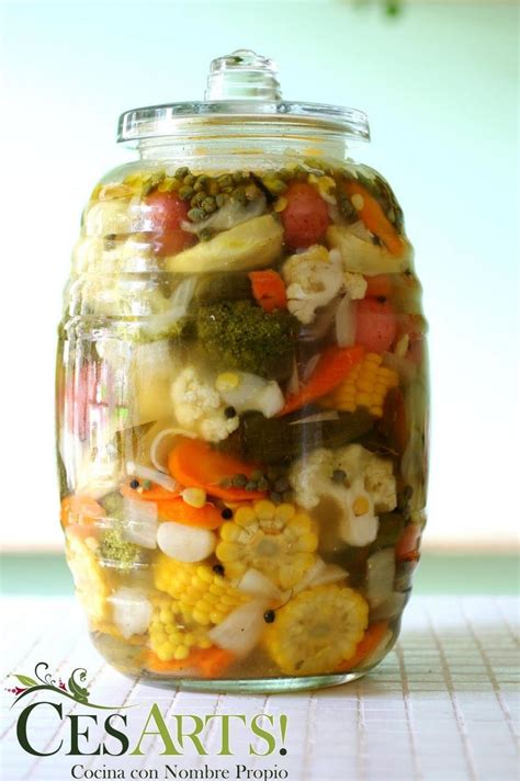 A Jar Filled With Lots Of Different Types Of Vegetables