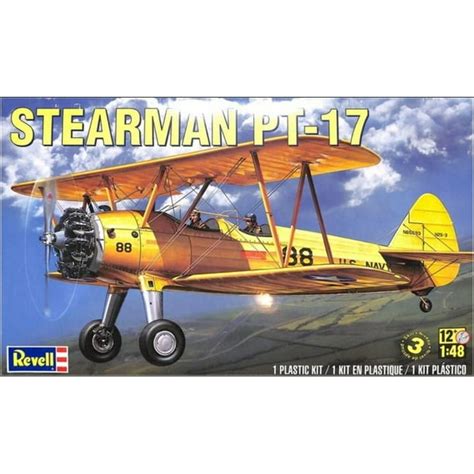 Revell Stearman Pt 17 Plastic Airplane Model Kit