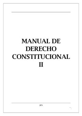 Manual De Derecho Constitucional Ii Pdf