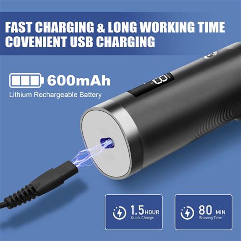 Electric Rotary Shavers For Men Cordless Rechargeable Beard Shaver