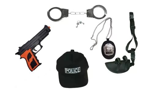 Kit Policial Fantasia Infantil E Adulto Distintivo Parcelamento