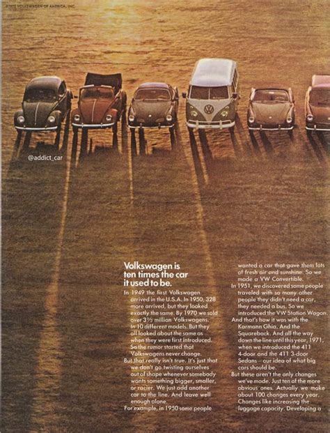 Car Brochure Addict On Twitter The Ten Strong 1971 VW Line Up In The