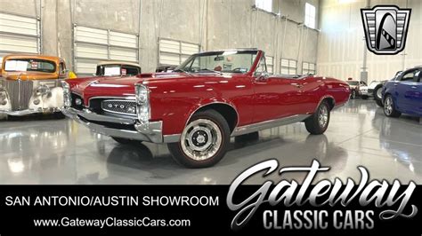 1967 Pontiac GTO Convertible Gateway Classic Cars San Antonio