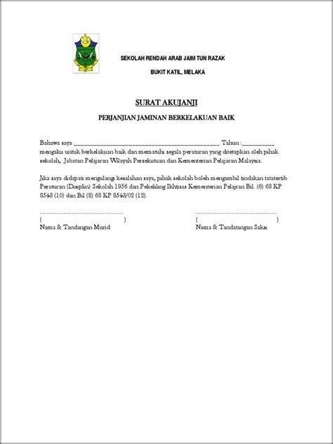 Contoh Surat Pernyataan Tidak Mengulangi Kesalahan Lagi Surat Lamaran