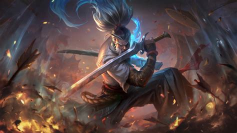 Wallpaper Yasuo League Of Legends League Of Legends Digital Art