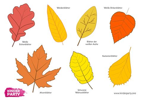 Blätter Vorlagen zum Ausdrucken und Ausmalen kostenlos