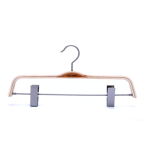 Stylish Laminated Adjustable Wooden Clip Hangers – Display And Wholesale Hangers Expert