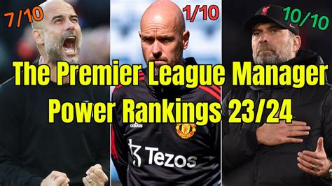 Asmr The Manager Of The Season So Far Is Ranking Every Premier