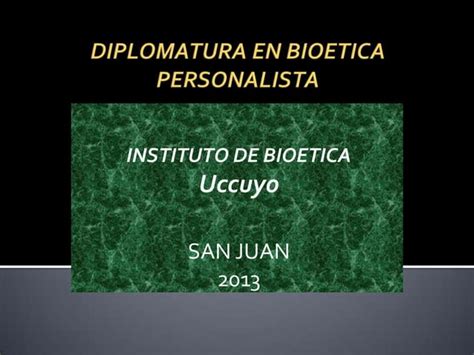 Curso De Bioetica Personalista Ppt