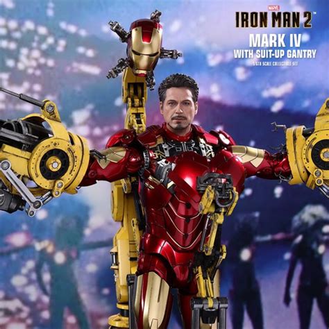 Iron Man Mark Iv Mark4 With Suit Up Gantry Iron Man 2 Hot Toys