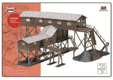 Model Power 316 Old Coal Mine Kit Oo Ho Scale — Model Railway Solutions