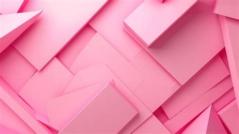 Premium Photo Modern Pink Geometric Shapes Abstract Background