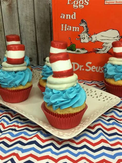 Dr Seuss Hat Cupcakes Dr Seuss Inspired Recipes