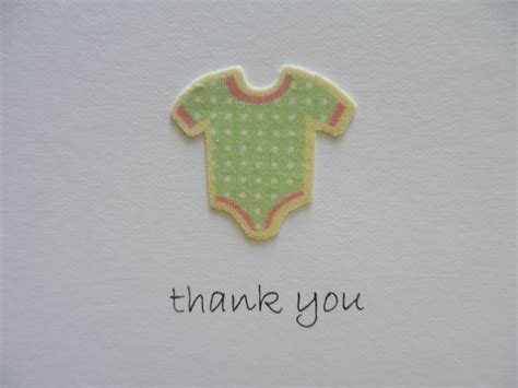 Baby Girl Thank You Note Handmade Greeting Cards With Onesie Etsy