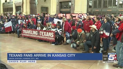 Texans Fans Arrive In Kc Despite Snow Youtube