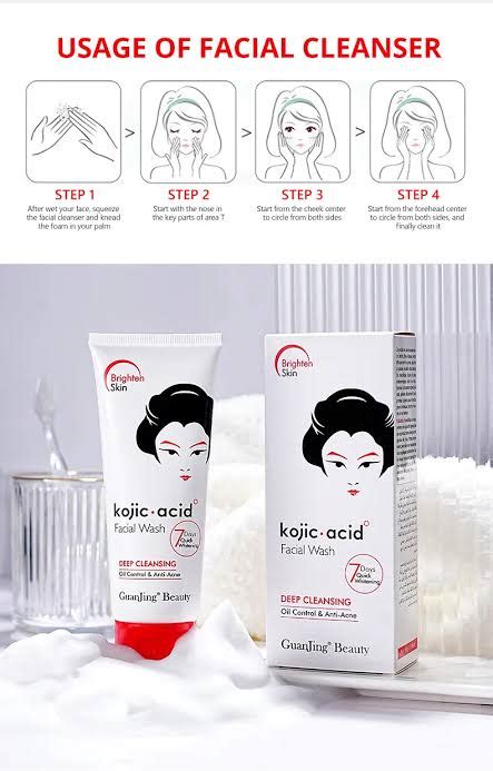 Guanjing Beauty Kojic Facial Wash 100g Main Market Online