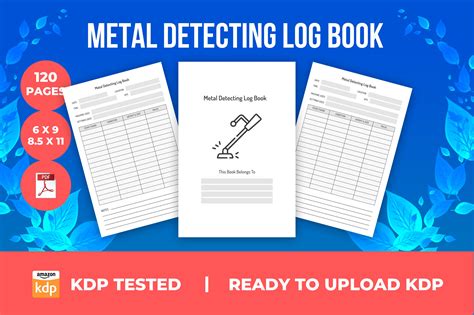 Metal Detecting Log Book KDP Interior Graphic By Gdshafik24 Creative