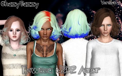 Newsea`s J202 Amor Hairstyle Retextured The Sims 3 Catalog