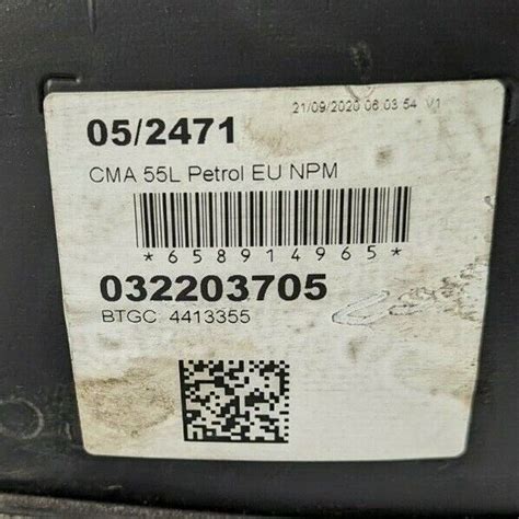 Volvo XC40 2018 Onwards 1 5 Petrol Hybrid Fuel Tank 32242456 Airbag