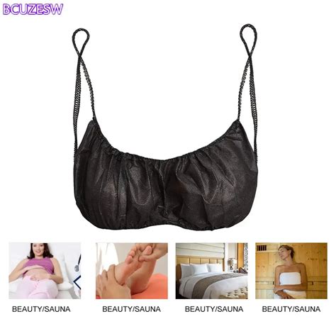 Pcs Womens Disposable Bras Individually Non Woven Fabric Tops Spa