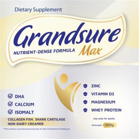 Grandsure Gold Max Good For Bones And Joint Health Lazada Ph