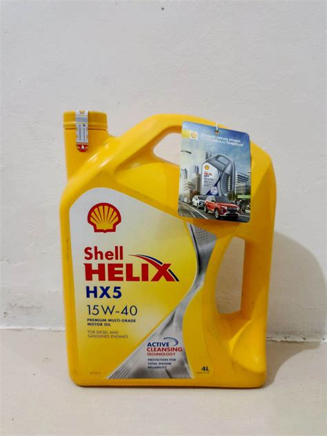 Oli Mobil Shell Helix Hx5 15W 40 4liter Original Produk Lazada Indonesia