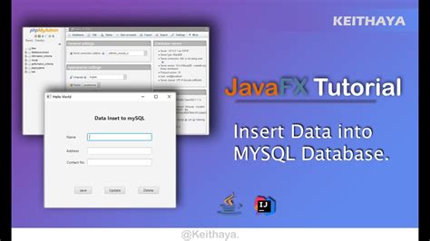 JavaFX Inset Data Into MySQL Database Part 02 YouTube