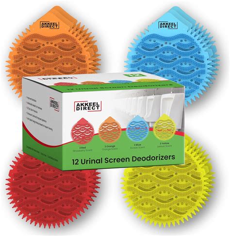 Amazon Urinal Screen Deodorizers 12 Pack Scented Urinal Mats With