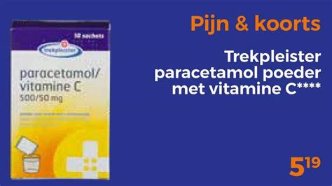 Trekpleister Paracetamol Poeder Met Vitamine C Aanbieding Bij