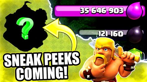 Sneak Peeks Are Officially Coming Clash Of Clans Insane Loot Spree Youtube