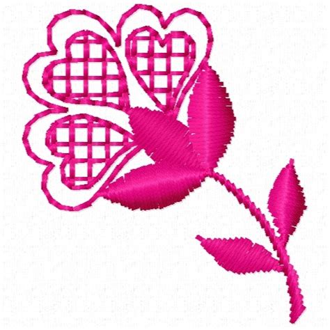 Free Flower Hearts Embroidery Design Annthegran