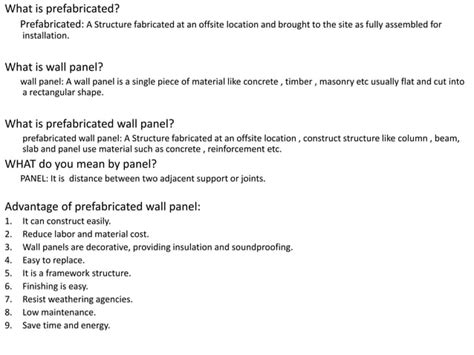 Prefabricated Wall Panel PPT