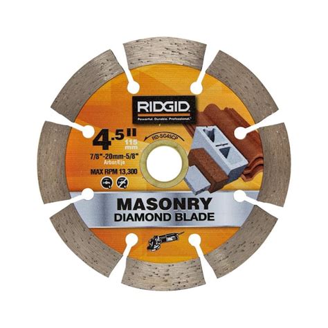 Reviews For Ridgid In Segmented Diamond Blade Pg The Home