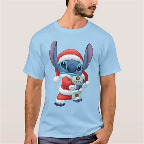 Lilo And Stitch Santa Claus Stitch T Shirt Zazzle