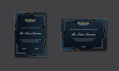 Luxury Certificate Template Design Modern With An Elegant Blend Of