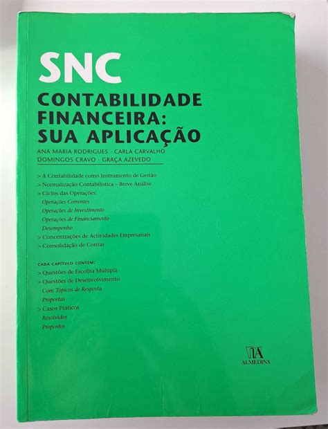 Livro Snc Sistema De Normalização Contabilística Sua Aplicação Viseu • Olx Portugal