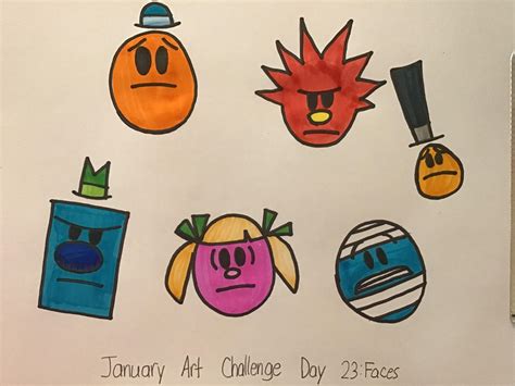 January Art Challenge Day 23: Faces by TigeressBird324 on DeviantArt