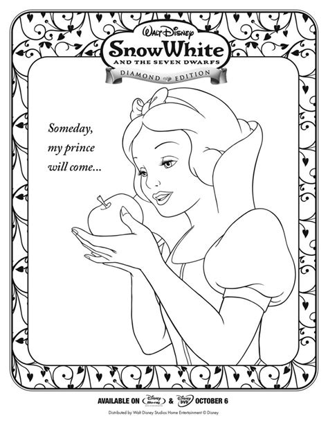 Snow White And The Seven Dwarfs Activity Sheets