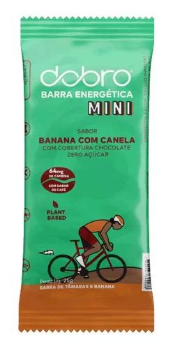 Kit 2x Barra Energética Banana Chocolate Dobro 25g MercadoLivre