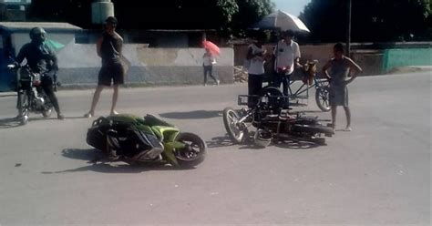 Un Lesionado Tras El Choque De Dos Motos En Holgu N