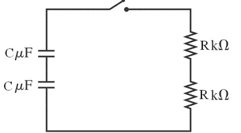 Solved What is the time constant (in s) for the capacitors | Chegg.com