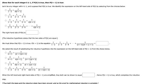 Solved Prove The Following Statement By Mathematical