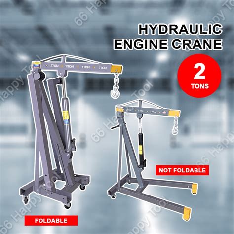 Foldable Ton Heavy Duty Hydraulic Engine Crane T Automotive Jack