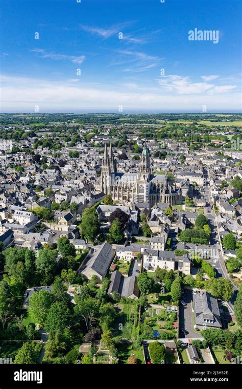 Aerial View Of The Bayeux Cathedral Hi Res Stock Photography And Images