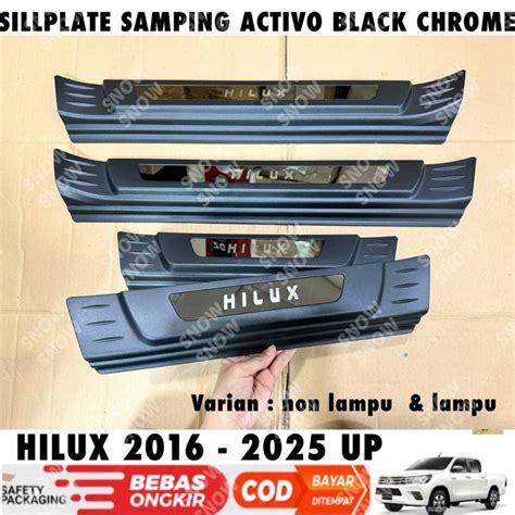 Jual Sillplate Samping Hilux Activo Black