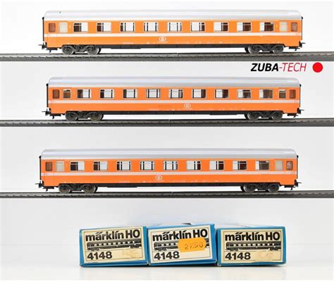 3x Märklin Eurofima Personenwagen der SNCB H0 WS mit OVP Kaufen auf