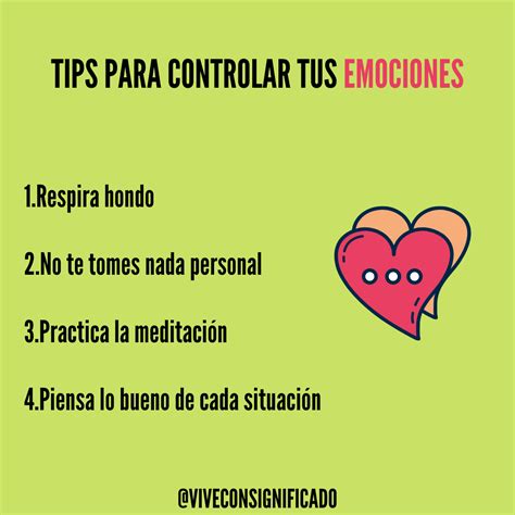 Consejos Para Controlar Tus Emociones Vive Con Significado